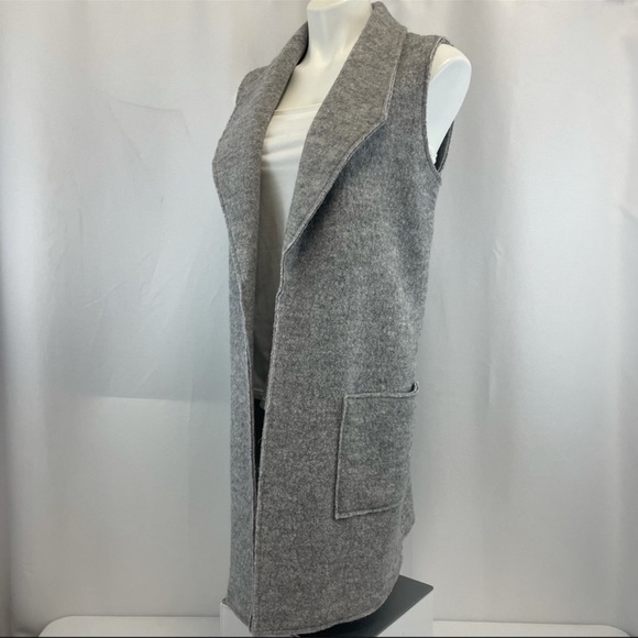Tahari Gray Wool Cardigan 07 - Picture 7 of 16